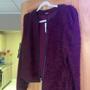 Burgundy Express Jacket/Blazer